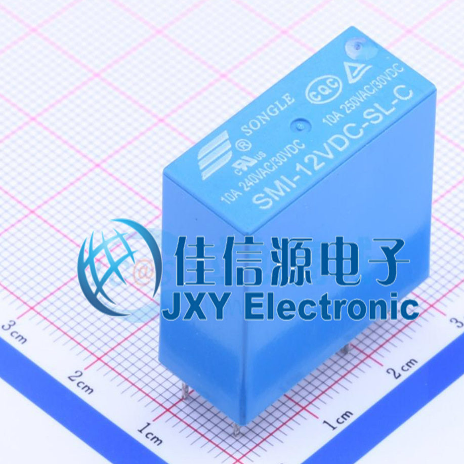 功率继电器        SMI-12VDC-SL-C10A250VAC   松乐 - 实物图
