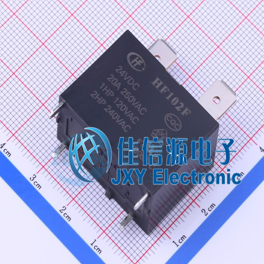 功率继电器HF102F-24VDC宏发24V