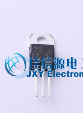 场效应管(MOSFET)     STP8N80K5  ST(意法半导体)  TO-220