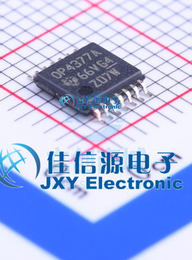 精密运放 OPA4377AIPWR TI TSSOP-14 四通道 低成本 低噪声 CMOS