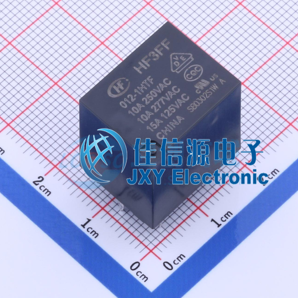 功率继电器 HF3FF/012-1HTF HF(宏发)一组常开4脚全新原装 12V-封面