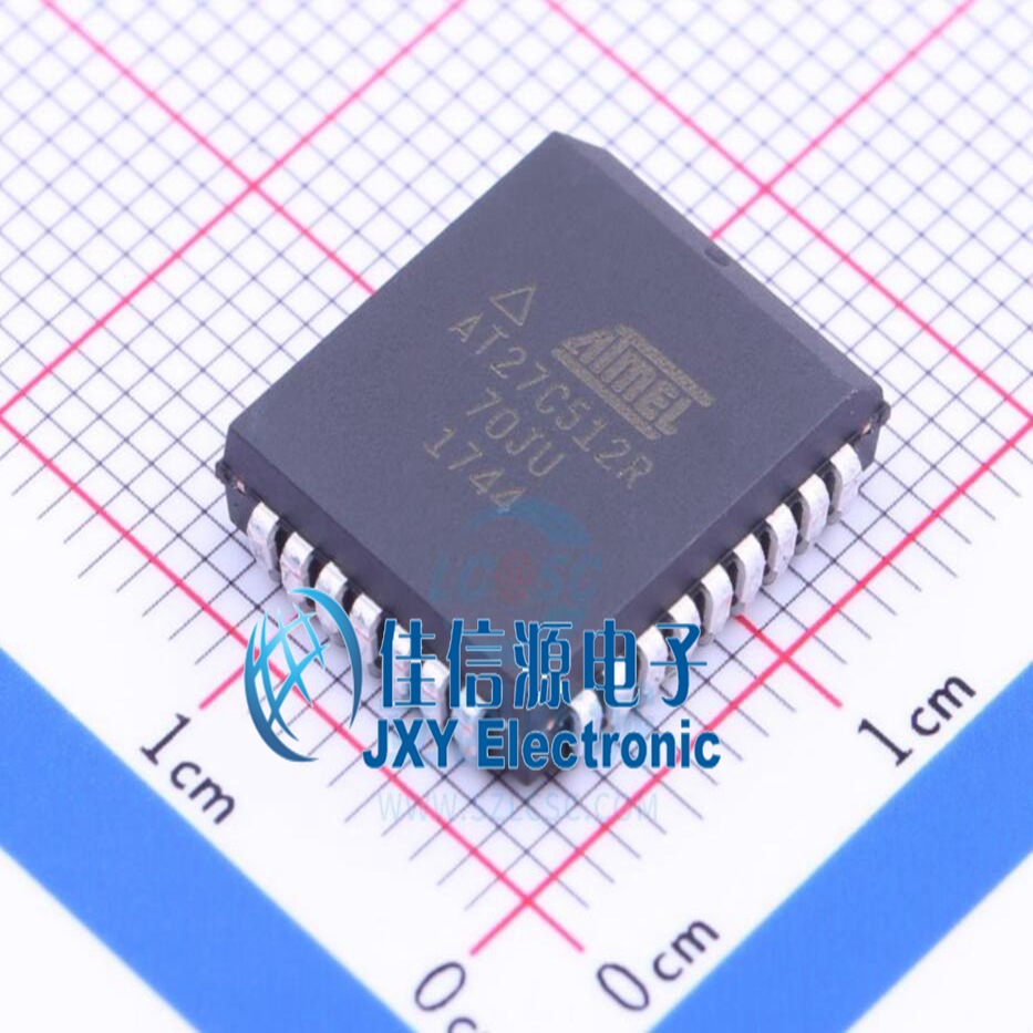 AT27C512R-70JU-T  MICROCHIP(美国微芯)  PLCC-32