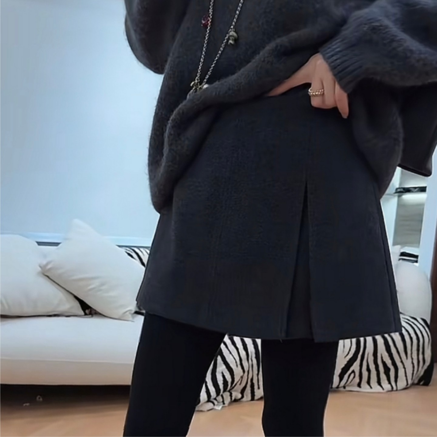 小个子定制新款纯色高腰轻职风裙裤韩版时尚显瘦高级感女生减龄秋,女装/女士精品,大码半身裙,淘宝优惠券,粉丝福利购,淘宝优惠卷