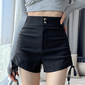 黑色高腰显瘦热辣通勤裤 大码 子潮 春季 休闲西装 短裤 女2026新款