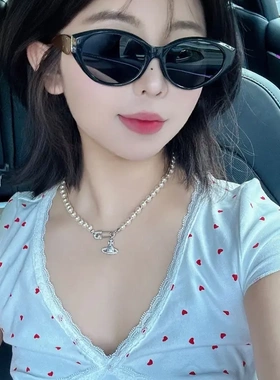 2026年爆款网红猫眼墨镜高级感ins韩版偏光太阳镜夏日防紫外线