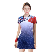 上衣定制团购网排球服 短袖 羽毛球服女连衣裙速干春夏新款 运动套装