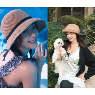 overridechapeau 国现程潇毛晓彤可洗真丝渔夫帽252060204