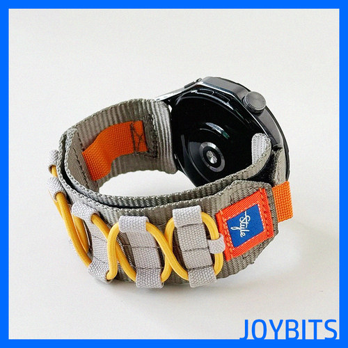 撞色尼龙回环适用华为手表带GT6运动GT5 watch4小米S4oppoX2 22mm