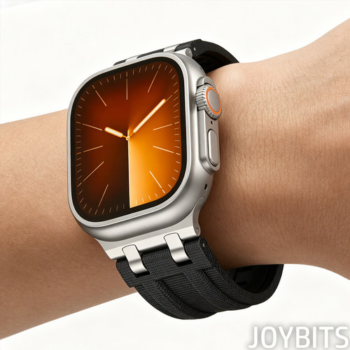 氟橡胶Ultra3表带适用iWatch苹果手表AP硅胶S11不锈钢金属46/49mm