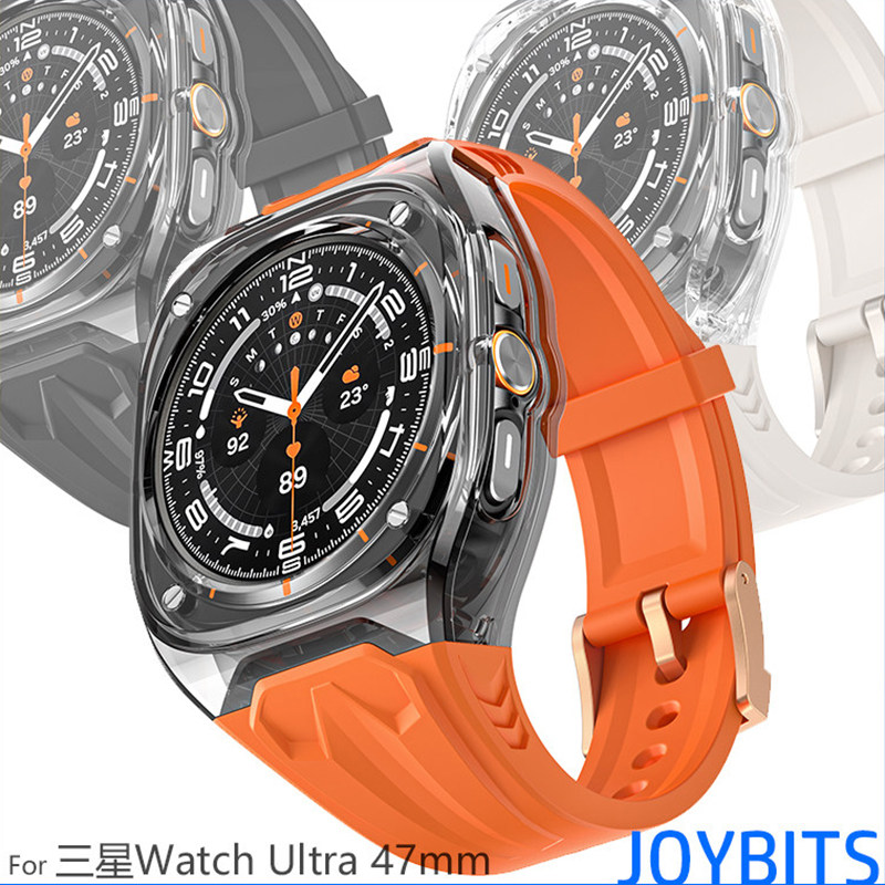 透明理查德改装表带适用三星手表Galaxy watch87一体保