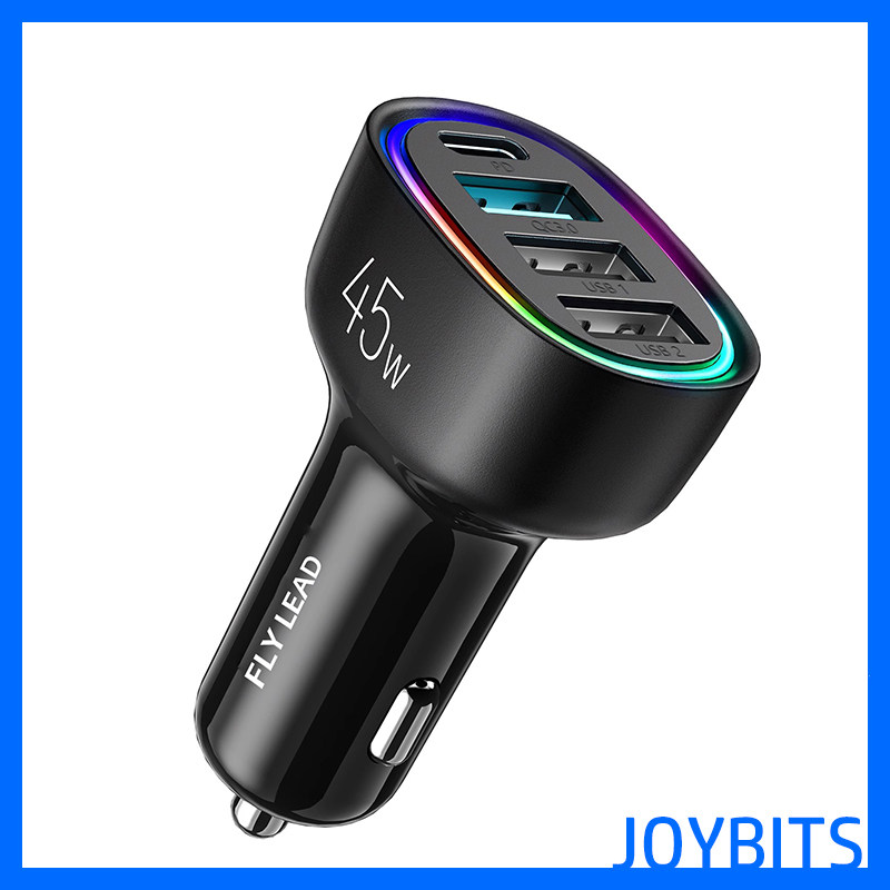 四合一车载充电器多USB接口45W快车充24V适用苹果安卓手机PD闪充,汽车用品/电子/清洗/改装,车载充电器,淘宝优惠券,粉丝福利购,淘宝优惠卷