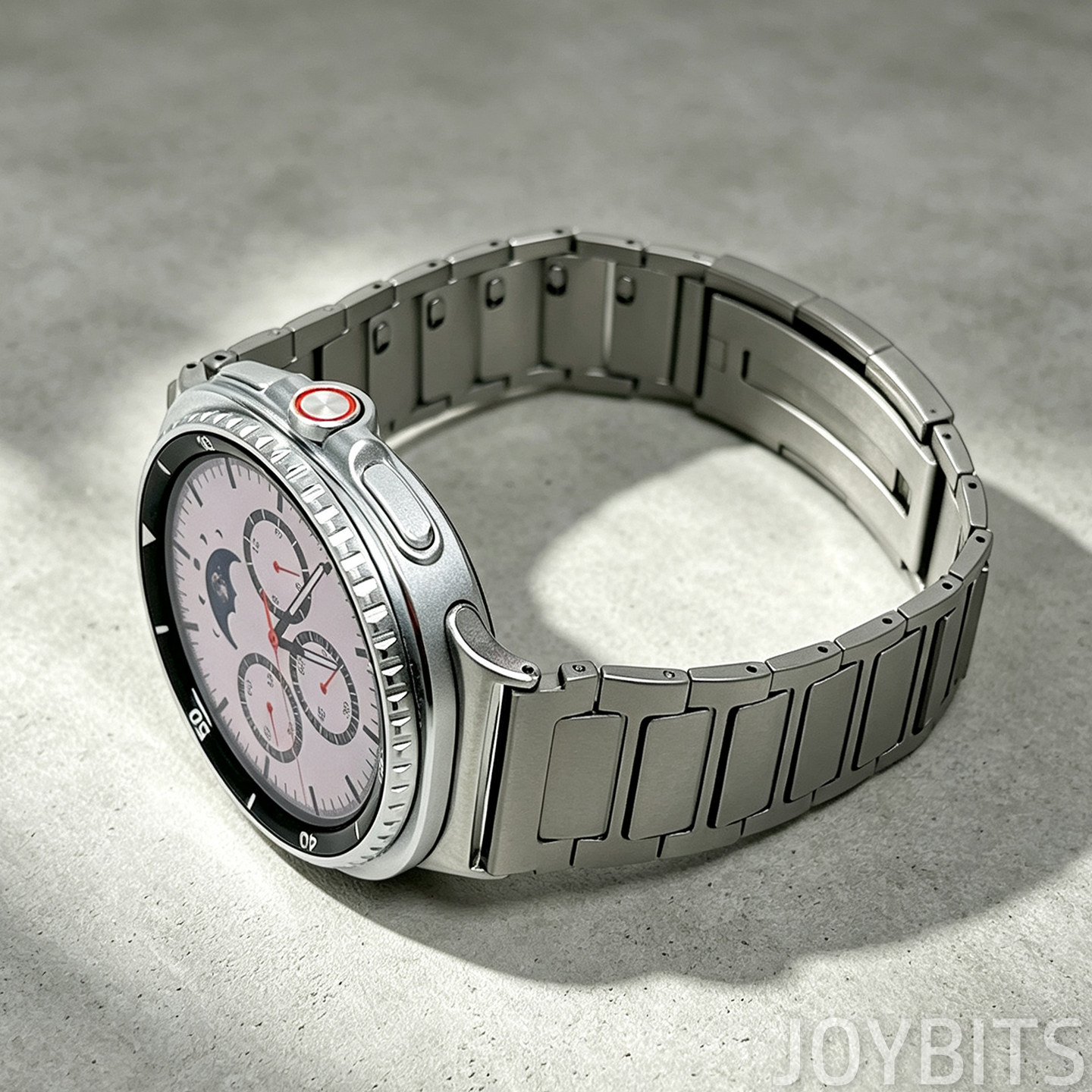 钛合金属Ultra2手表带适用Galaxy三星Watch98不锈钢蝴蝶扣classic