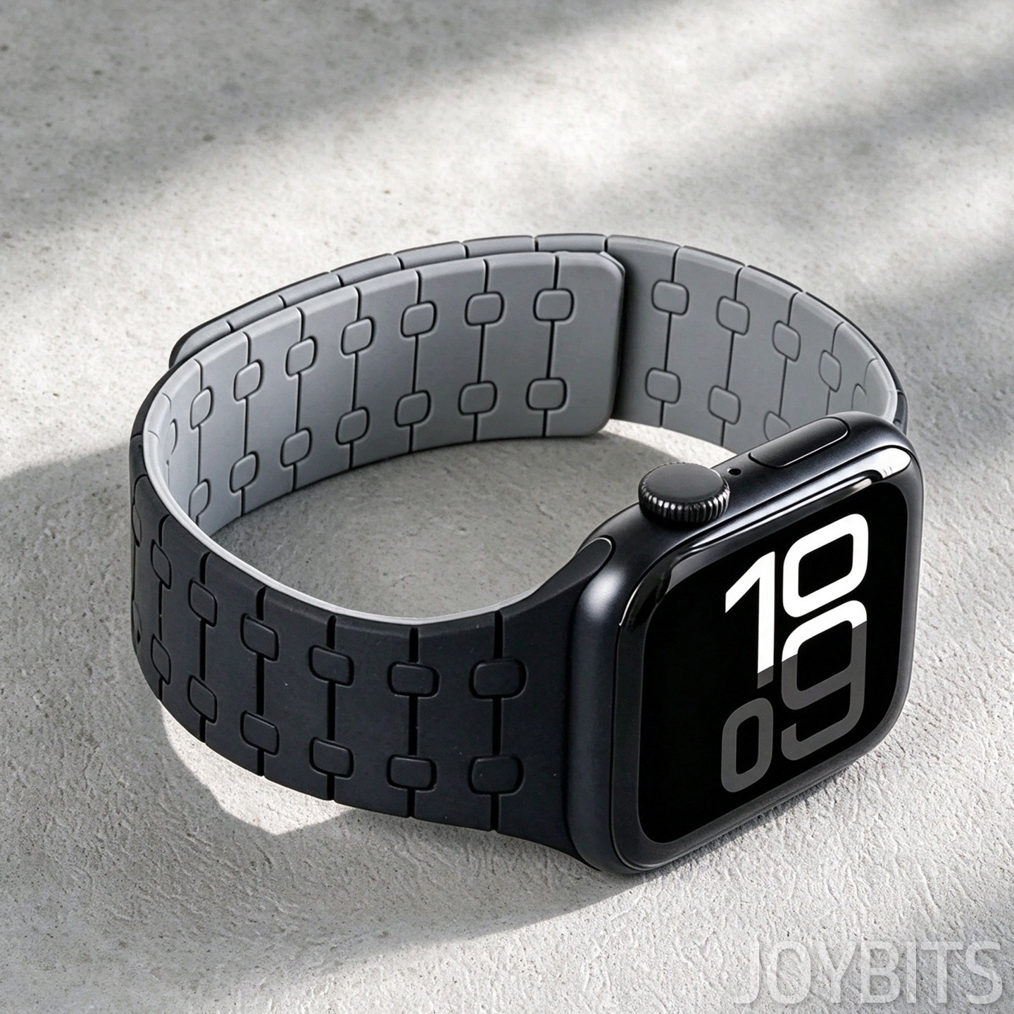 磁吸S12橡硅胶表带适用iWatch苹果手表AP运动Ultra4防水46/49mm