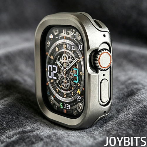 二合一金属Ultra保护壳适用iWatch苹果手表S11不锈钢全包46套49mm