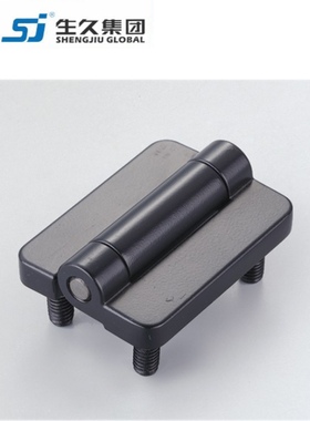 生久柜锁CL209-4-2R带阻尼 黑色铰链 锌合金合页配电箱柜铰链