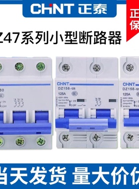 正泰小型空气开关断路器DZ47 1P2P3P4P 保护器 家用电闸空开DZ158