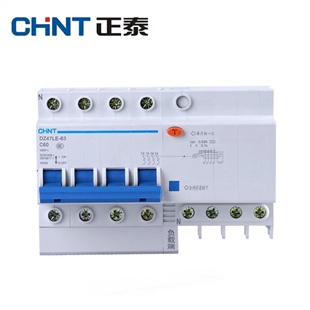 正泰空气开关带漏电保护家用4P断路器32a63a100a空调DZ47LE漏保