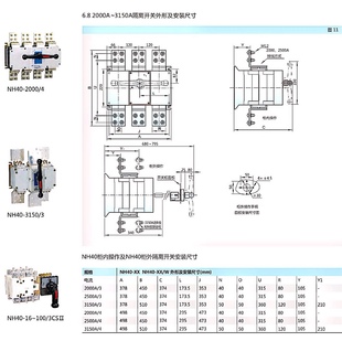 新正泰隔离开关断路器NH401000A 1250A 1600A 2000A 2500A3P 4P促