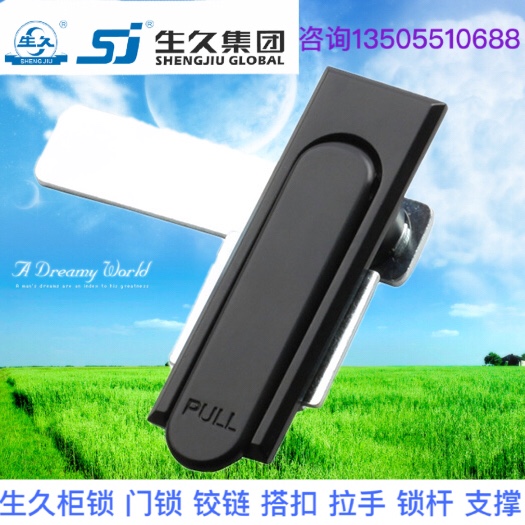 生久柜锁门锁MS717-1/2黑色亚光