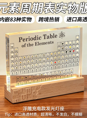 跨境优选化学元素周期表实物七彩