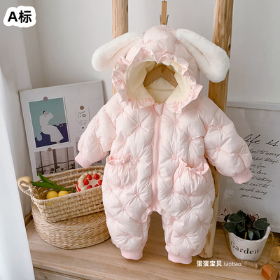 超萌女宝宝公主冬装加厚外出服