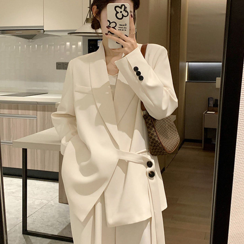 西装套装女高级感休闲时尚阔腿裤图片