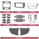 适用于奥迪新A6L A7碳纤维档位水杯中控方向盘喇叭烟灰缸内饰改装