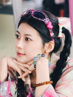 巴黎合伙人赵昭仪爱心墨镜千禧风Y2K桃心辣妹太阳眼镜新款太阳镜