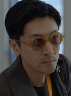 绝密较量张鲁一杨光同款新款欧美时尚圆框防蓝光平光镜男潮眼镜