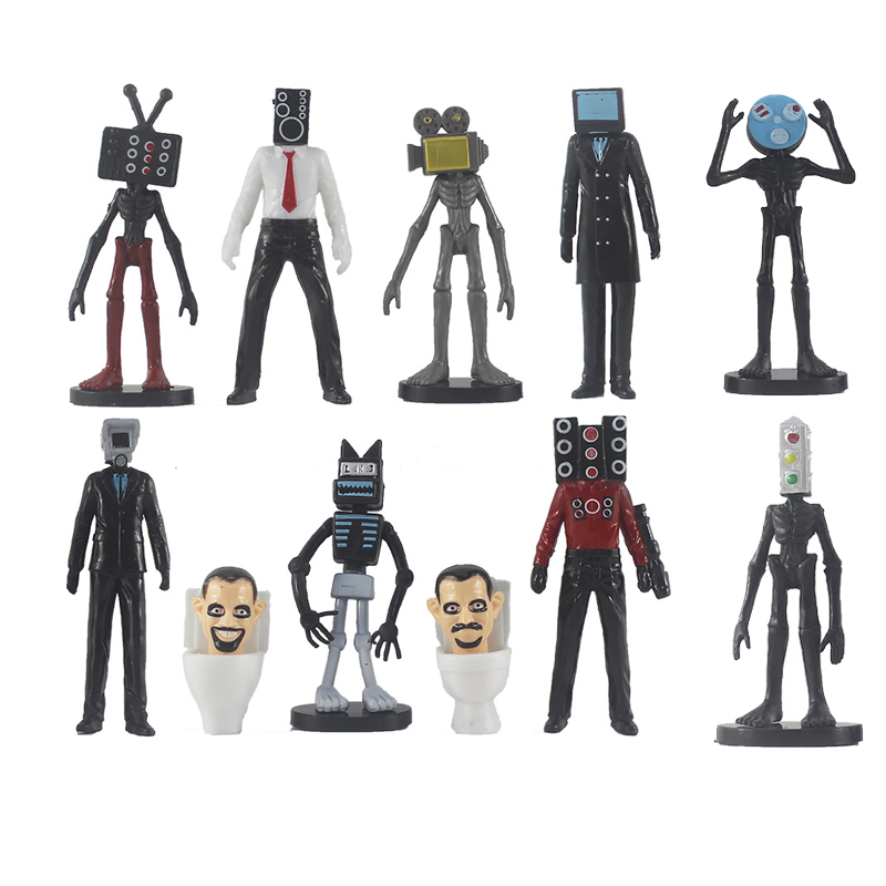 马桶人玩具监控人手办玩偶模型