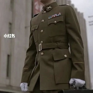 美式国军装影视剧伪装者特务舞台表演服蒋介石同款衣服推理社影楼