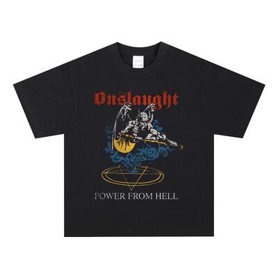 OnslaUGHT恶魔金属乐队T恤