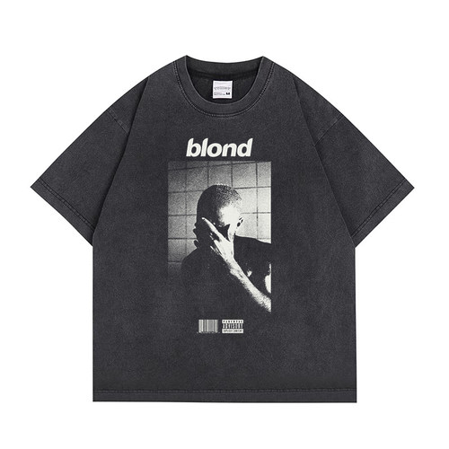 奥申FrankOcean短袖宽松T恤男