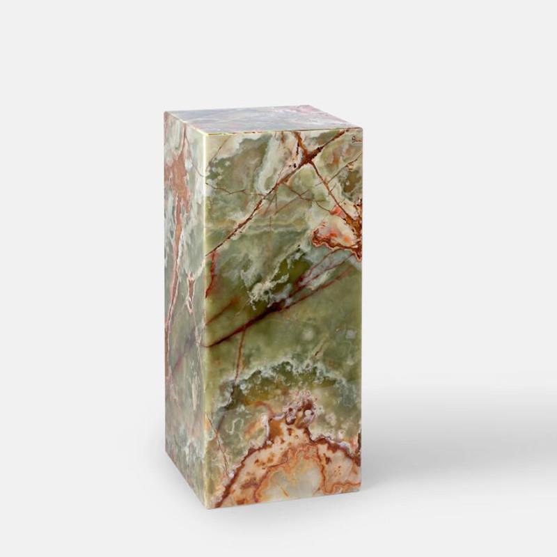 意式极简天然玉石大理石边几角几轻奢酒店服装店创意组合展示台