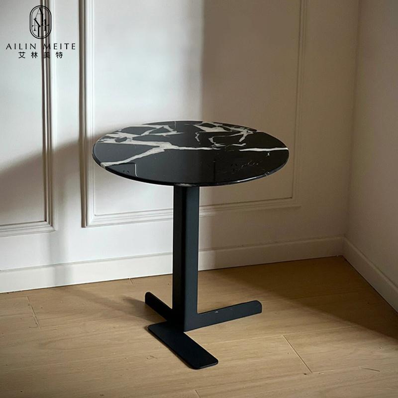 极简轻奢沙发边几意式大理石设计师创意高级感边桌客厅角几小茶几