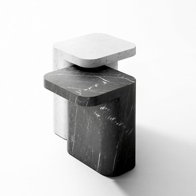 北欧现代大理石边几小茶几意式简约轻奢沙发边桌样板房别墅设计师