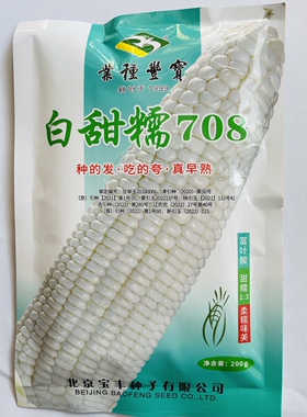 白甜糯708 甜糯粘玉米种子薄皮无渣口感好超甜糯含富叶酸玉米种籽