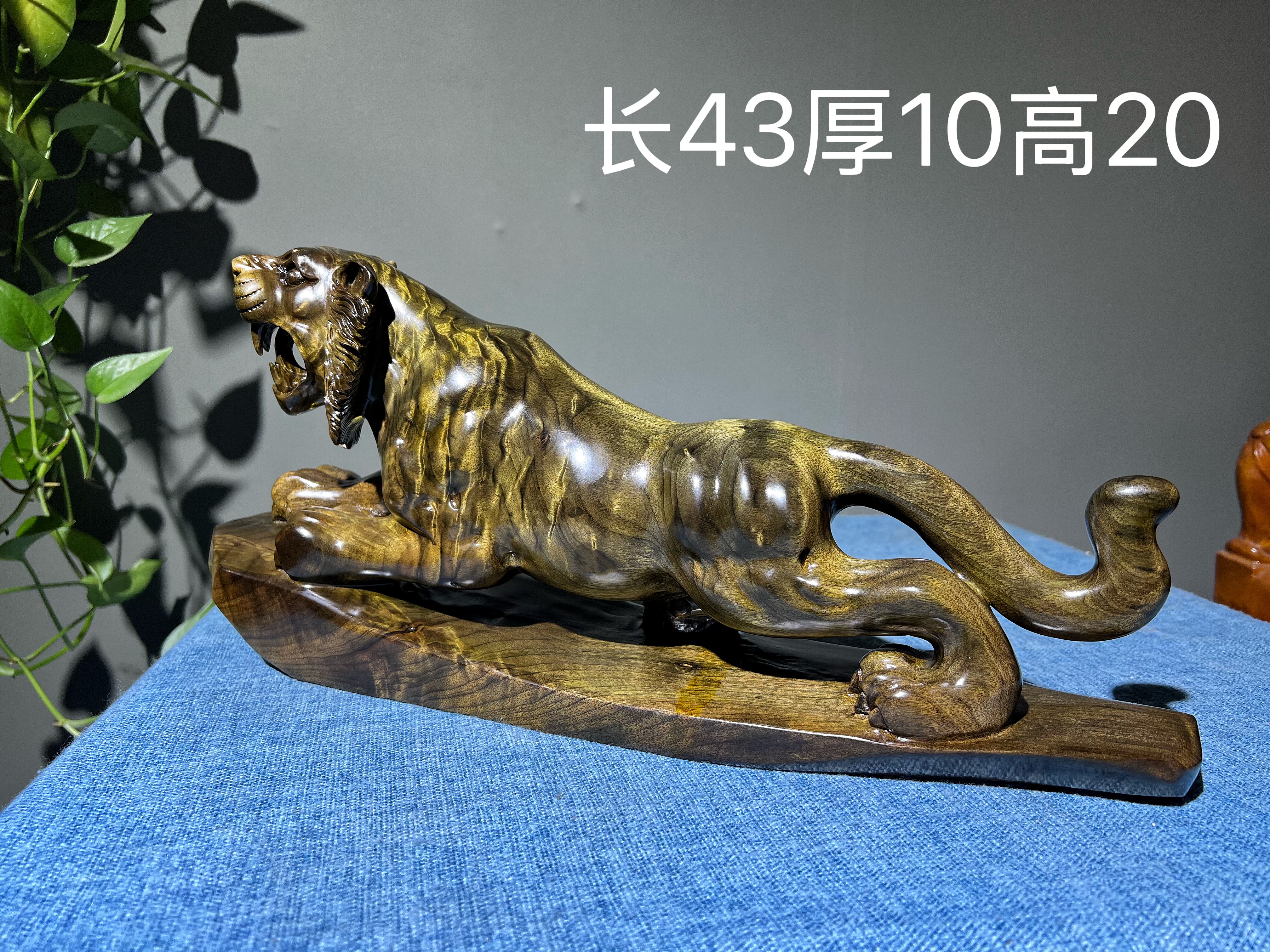 阴沉金丝楠木小叶桢楠老虎