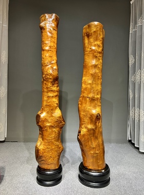 金丝楠木客厅摆件风水柱子桢楠