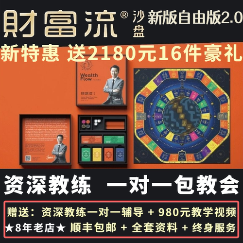 财富流沙盘桌游富而喜悦