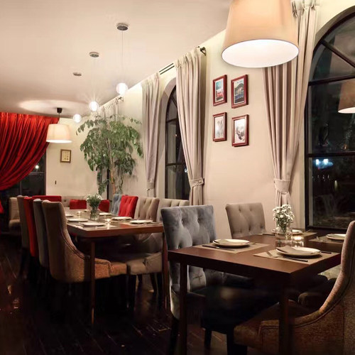 意大利餐厅法式餐馆料理店展示装修韩国料理简约装修店铺设计