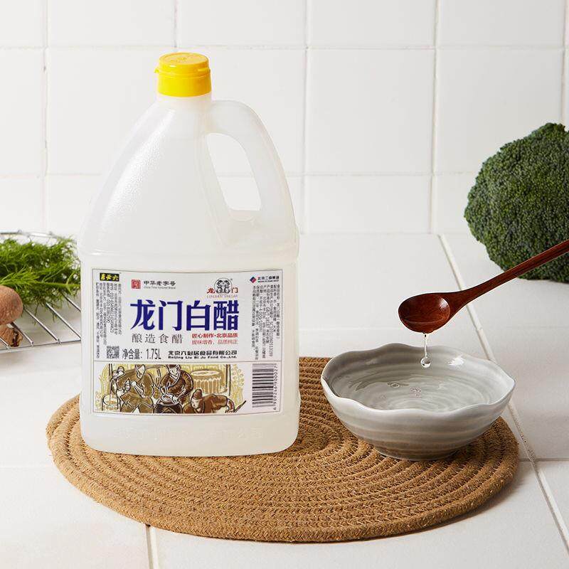 北京六必居龙门白醋1750ml桶装4度调味醋制品