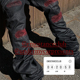 stitch emostanceclub denim suede red Destroyed cowhide