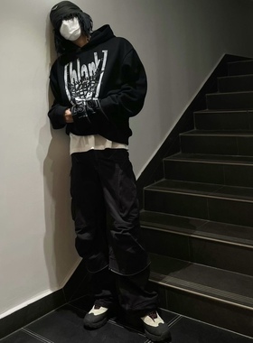 折扣 Far archive 23FW 快闪限定blank绒面连帽加绒卫衣Bewhy同款