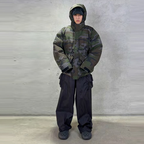 DINGYUNZHANG 25FW 迷彩派克大衣