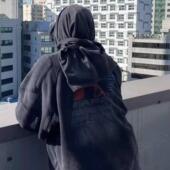 23FW 折扣Far archive F星刺绣logo轮胎印花水洗做旧贴布重磅卫衣