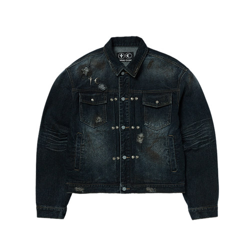 Thug Club 25SS Burn Down Denim Jacket