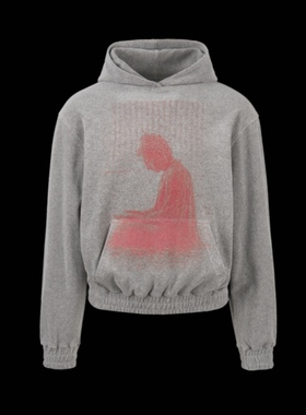 emostanceclub 25FW FRENCH TERRY BUDDHA HOODIE