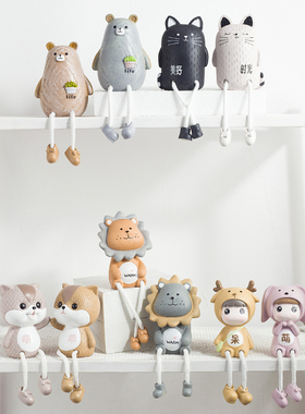 可爱少女心家居装饰树脂客厅摆件吊脚小动物创意桌面小摆设品礼物