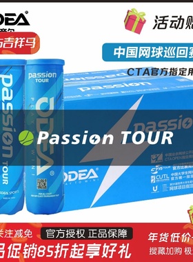 Odea欧帝尔网球Passion网球蓝罐4粒装CAT官方用球高弹性价比首选